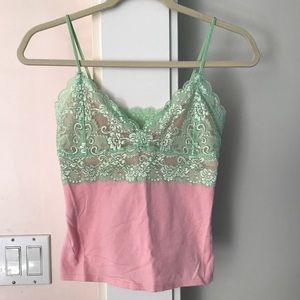 Victoria's Secret Moda Int. lace bra top cami